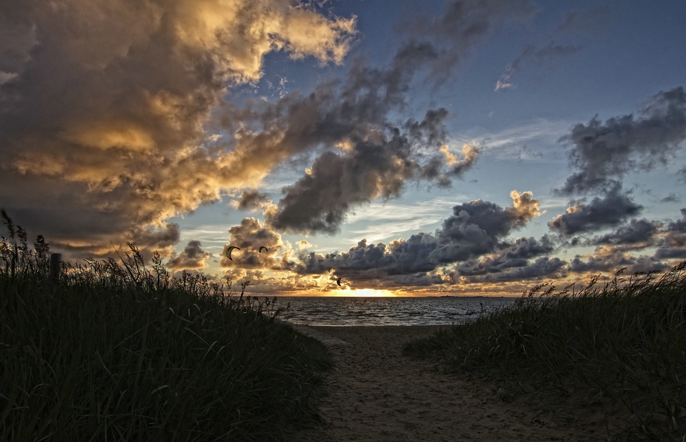 Der Weg zum Strand