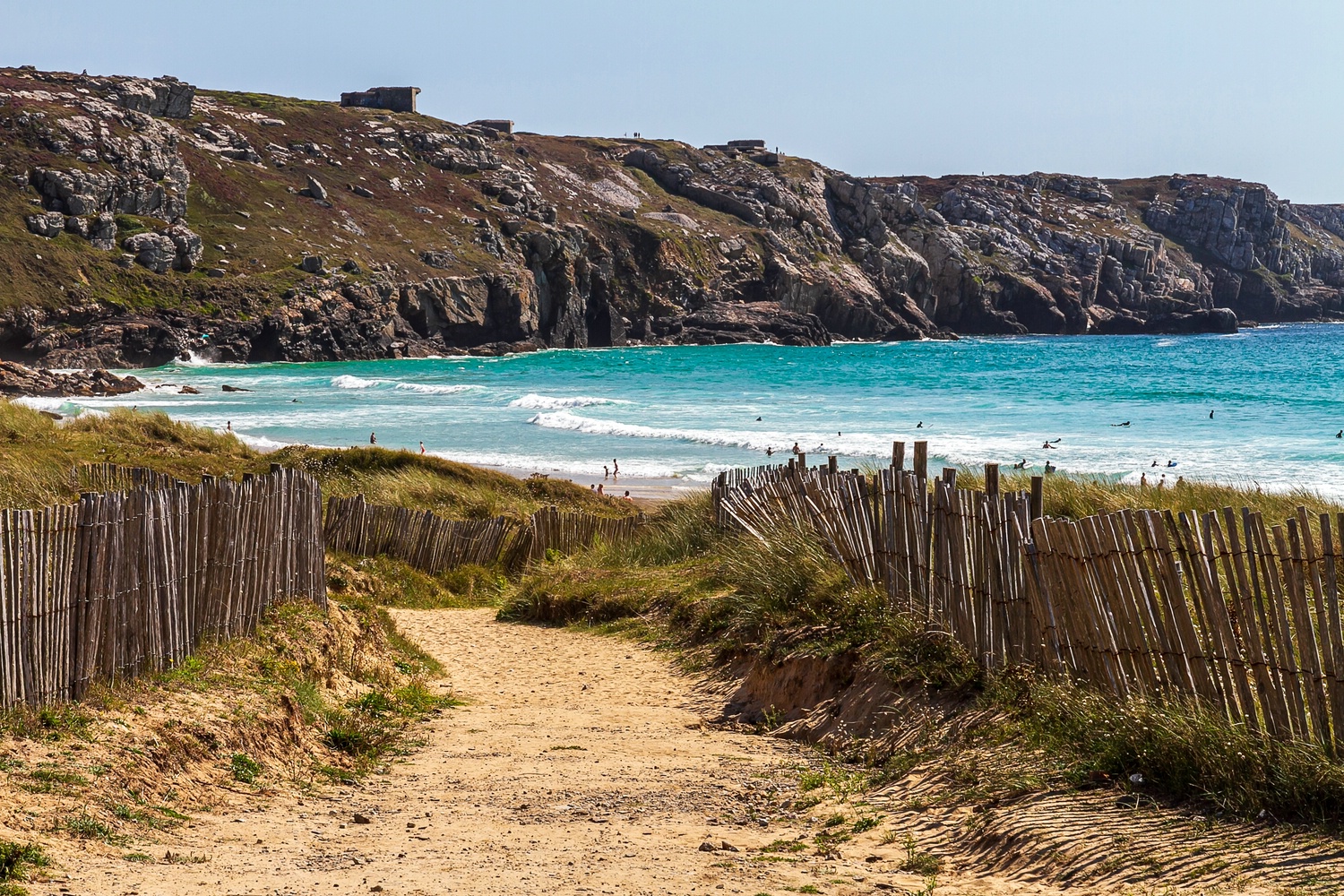 Der Weg zum Strand