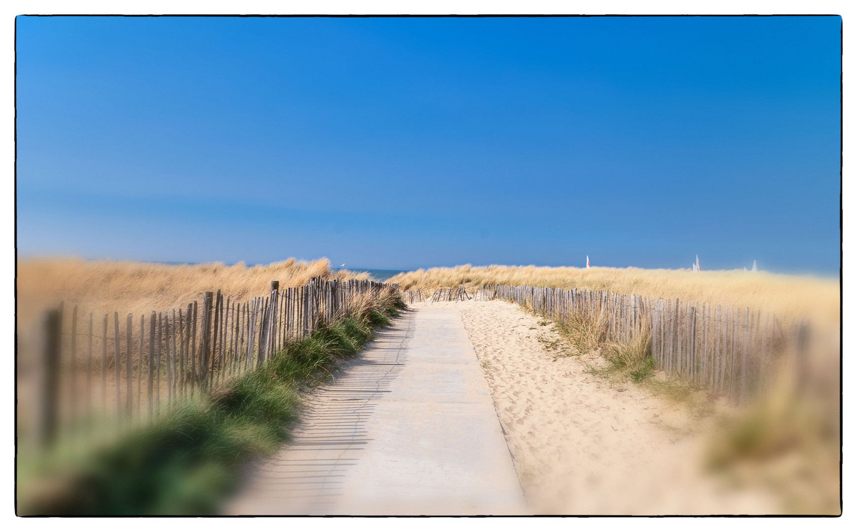 Der Weg zum Strand