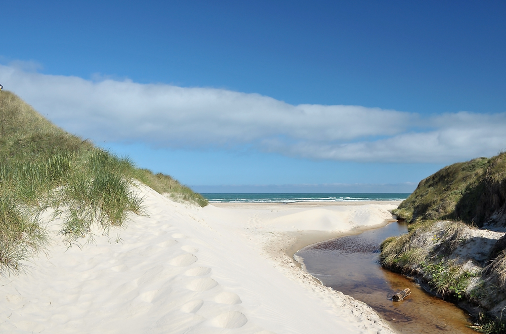 Der Weg zum Strand