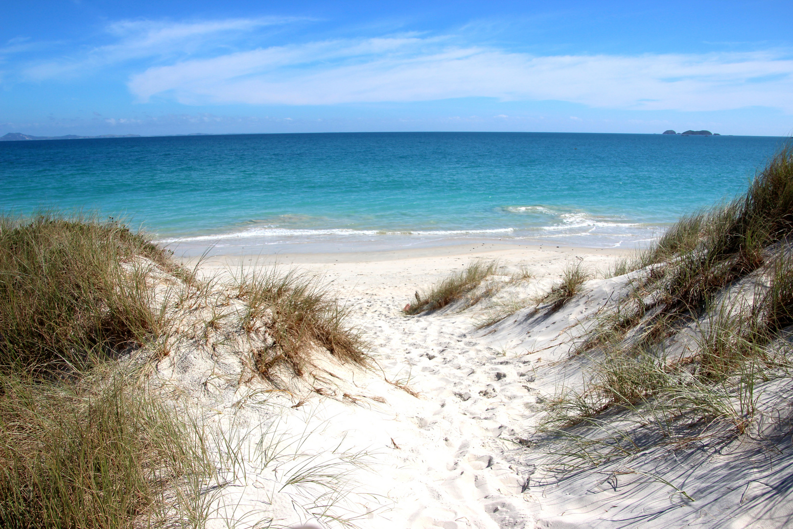 Der Weg zum Strand