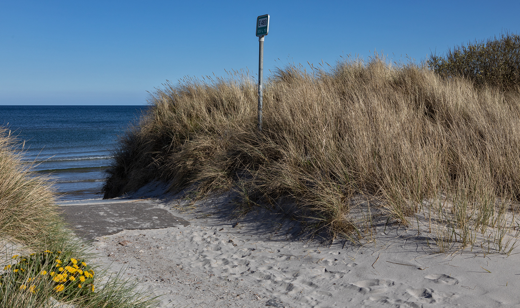 Der Weg zum Strand