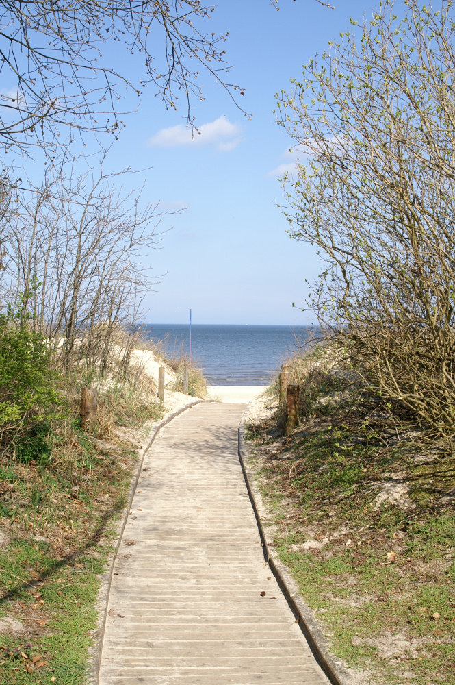 der Weg zum Strand