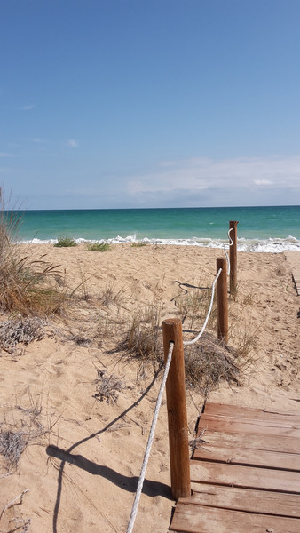 Der Weg zum Strand