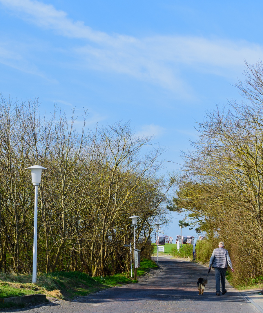 der weg zum Strandkorb