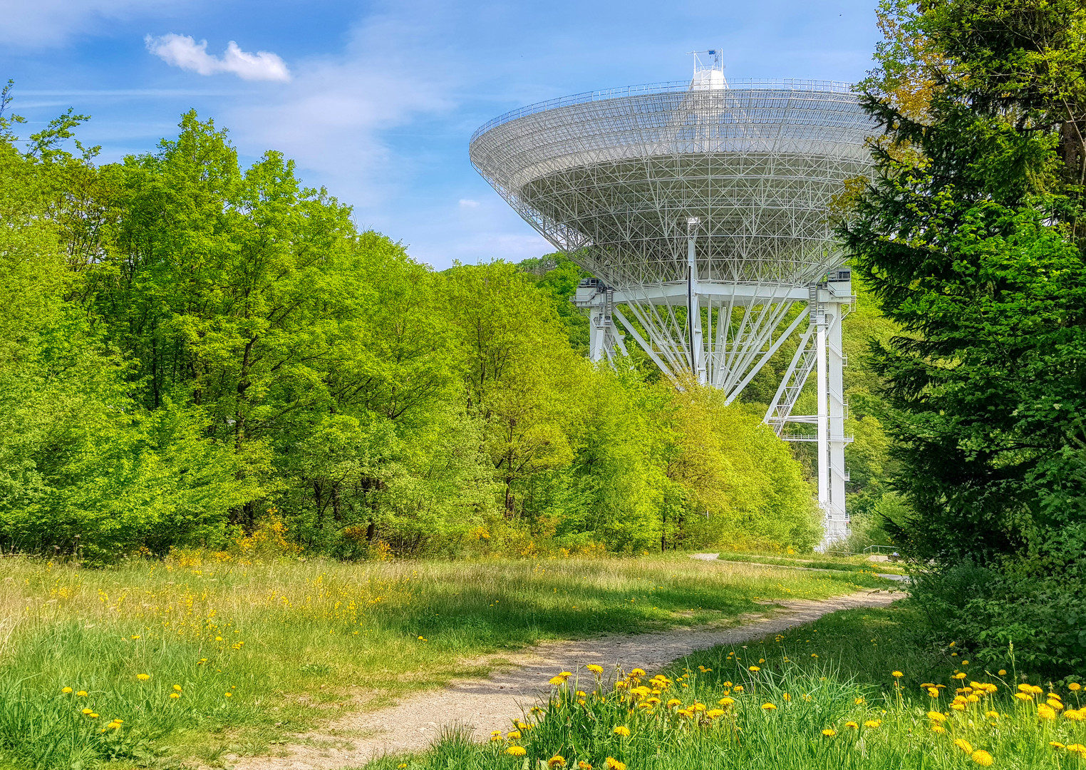 der Weg zum Teleskop