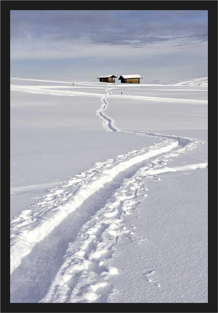 Der Weg zur Alm Hütte