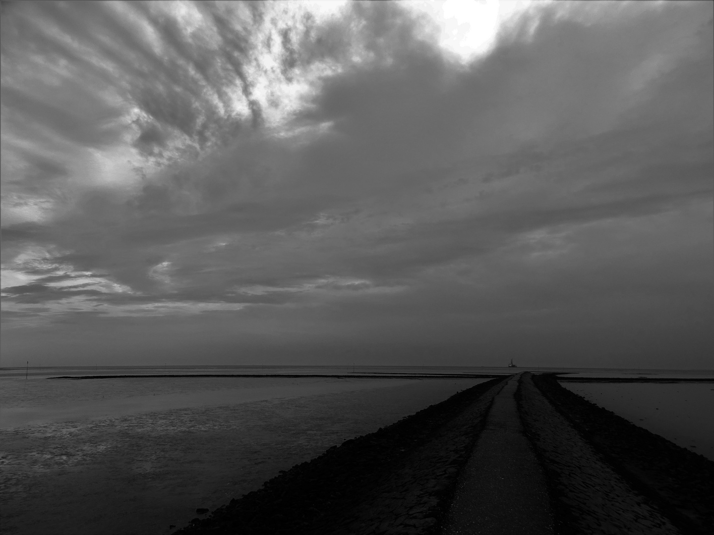 Der Weg zur Bohrinsel ( Büsum )