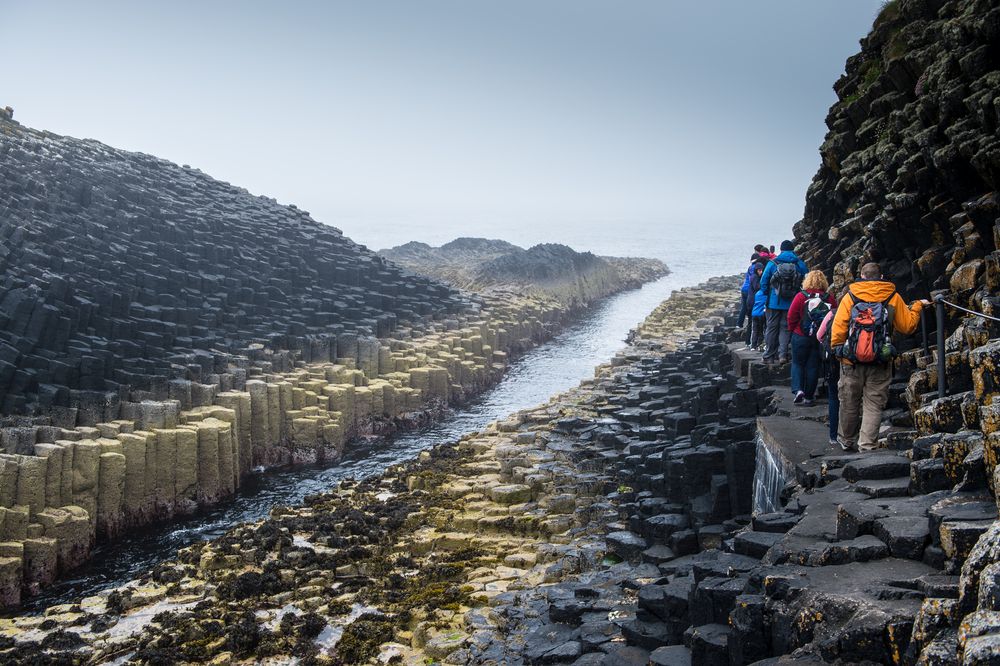 Der Weg zur Fingals Höhle, Staffa