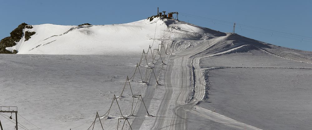 Der Weg zur Gobba de Rollin vom Klein Matterhorn aufgenommen