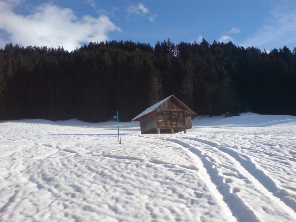 . . der Weg zur Hütte