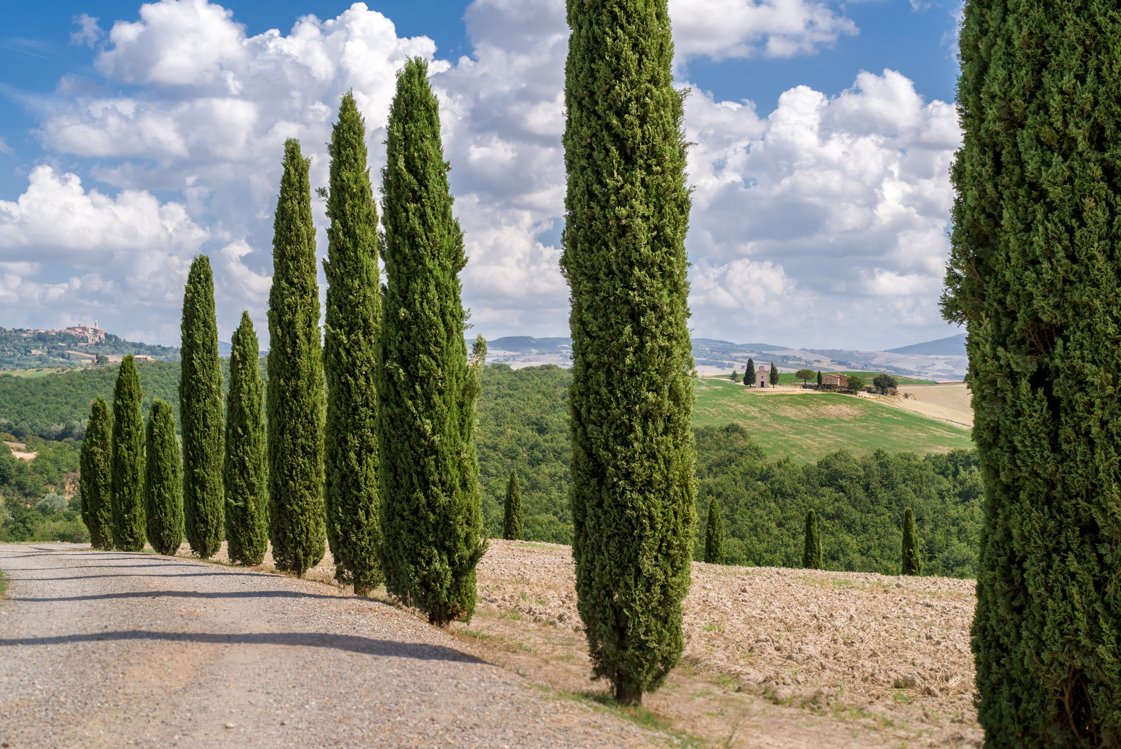 der Weg zur Kapelle, Toscana