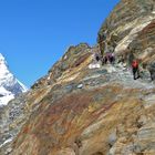 Der Weg zur Monte Rosa Hütte