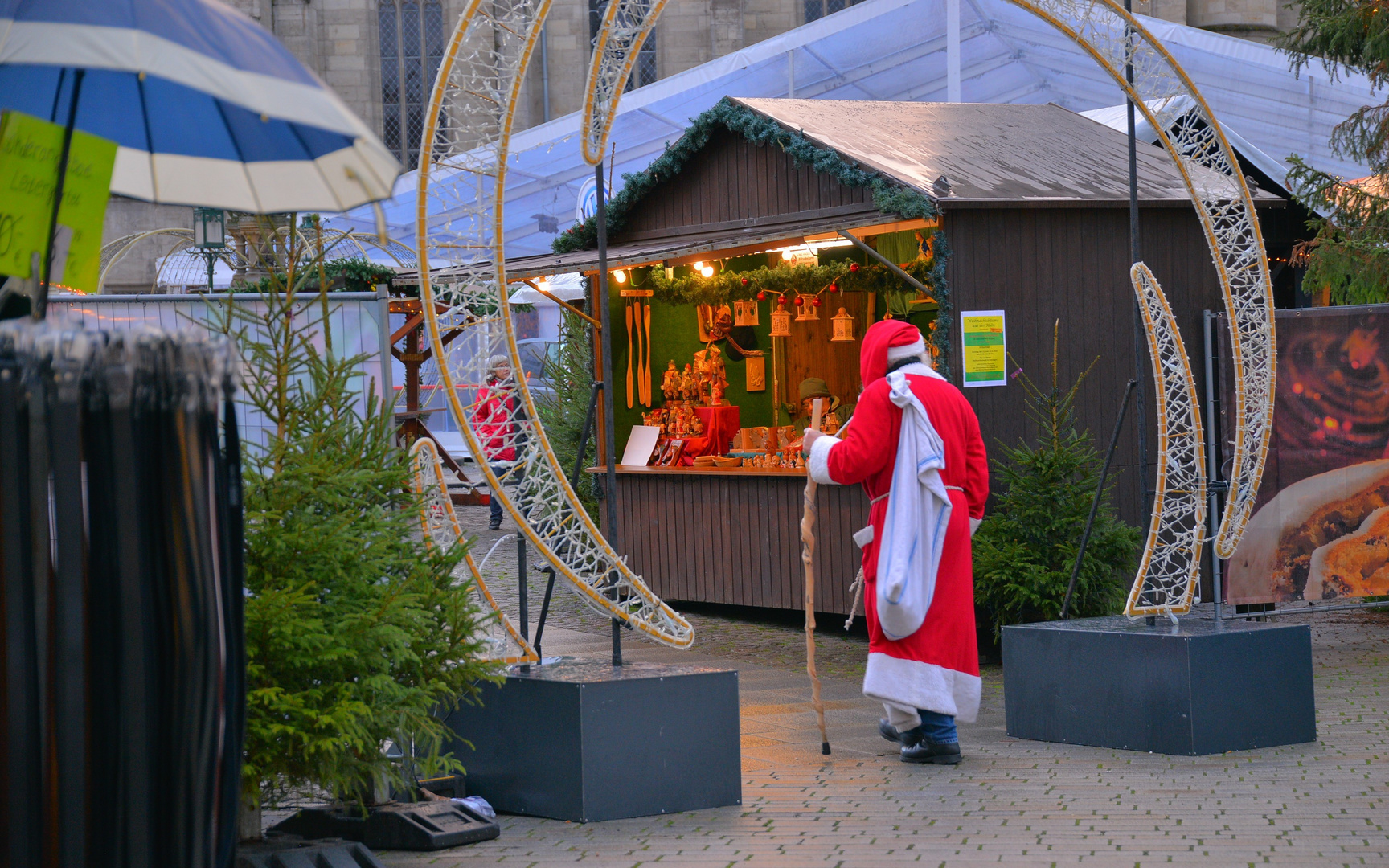 der Weihnachtsmann ist in Meiningen angekommen