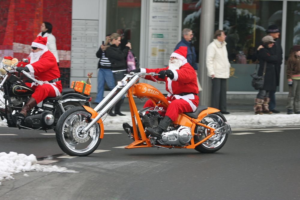 Der Weihnachtsmann ist unterwegs