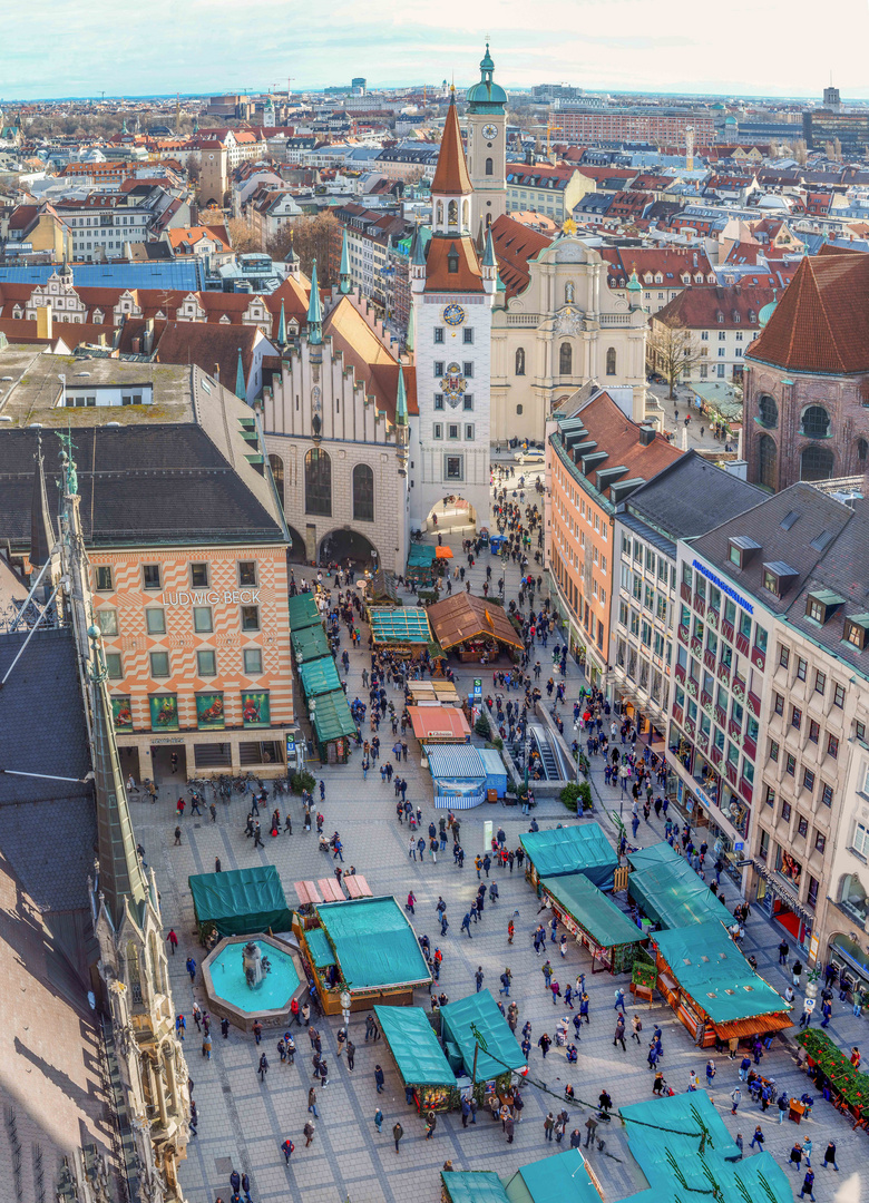 Der Weihnachtsmarkt am Marienplatz