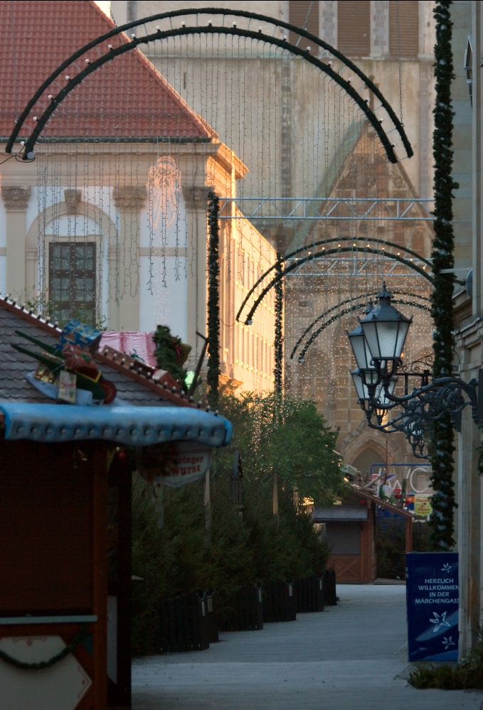 Der Weihnachtsmarkt erwacht