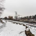 Der "Weiße Riese" am Fuße der Halde Göttelborn)/Saar