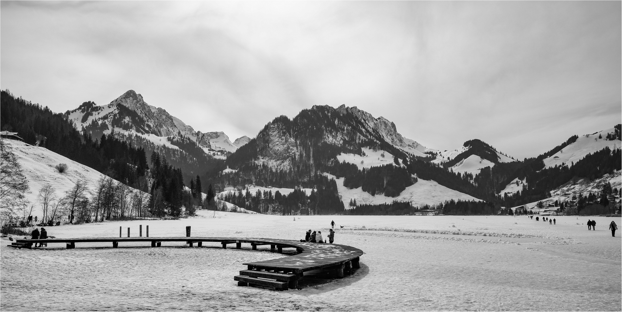 Der weisse Schwarzsee (Monochrom)