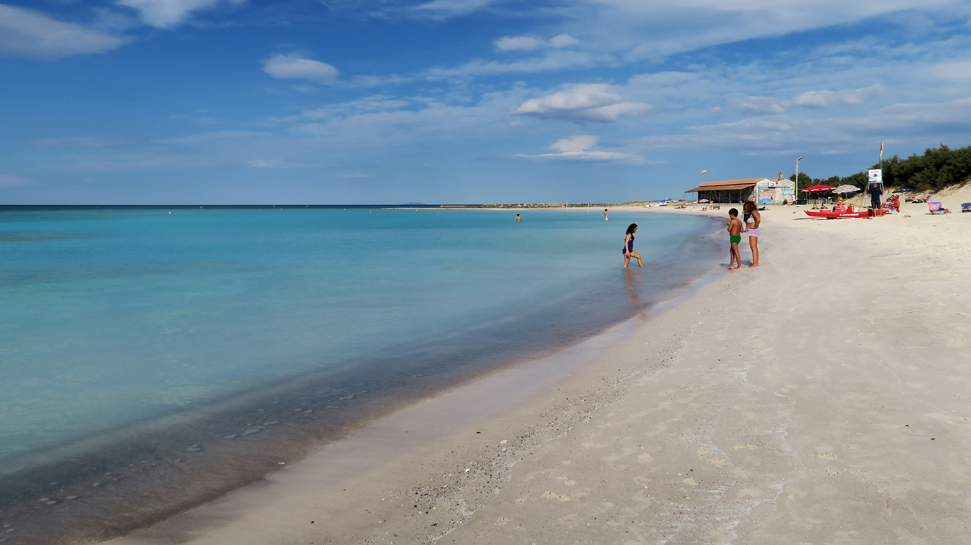 Der weiße Strand von "Vada"