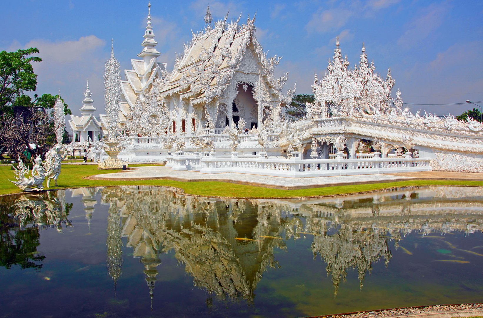 Der weiße Tempel in Chiang Rai.