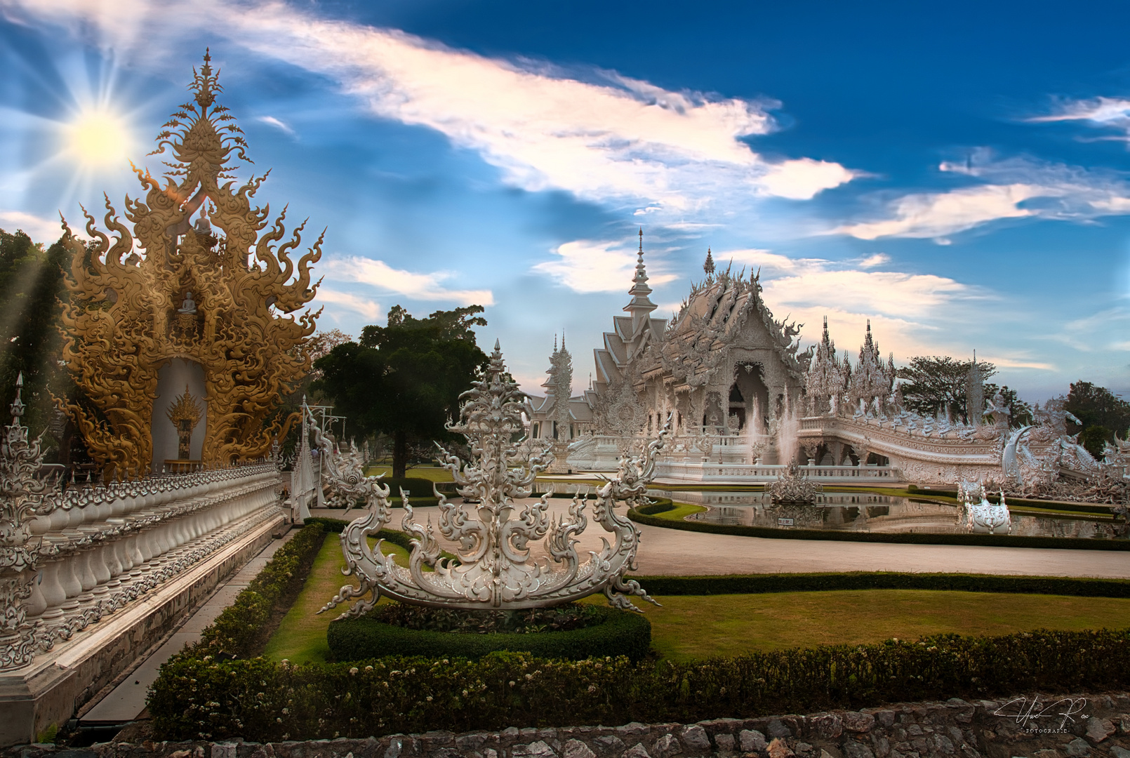 Der "weiße Tempel" von Chiang Rai