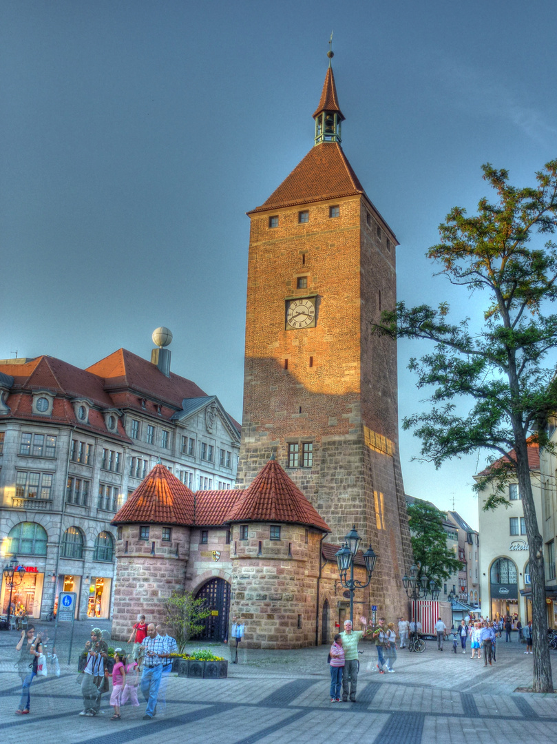 Der weiße Turm in Nürnberg