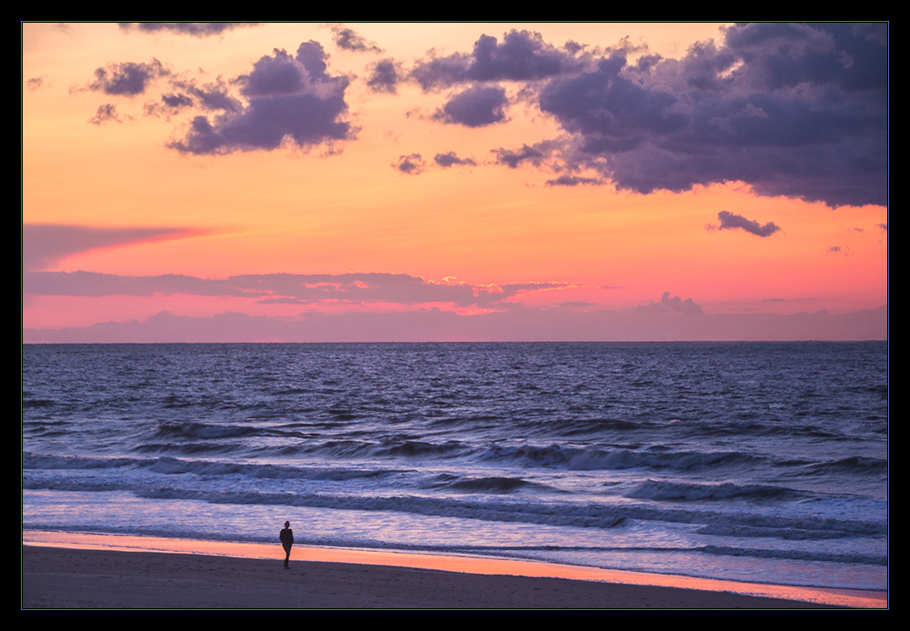 ...der weite Blick über das abendliche Meer... (See-Romantik)