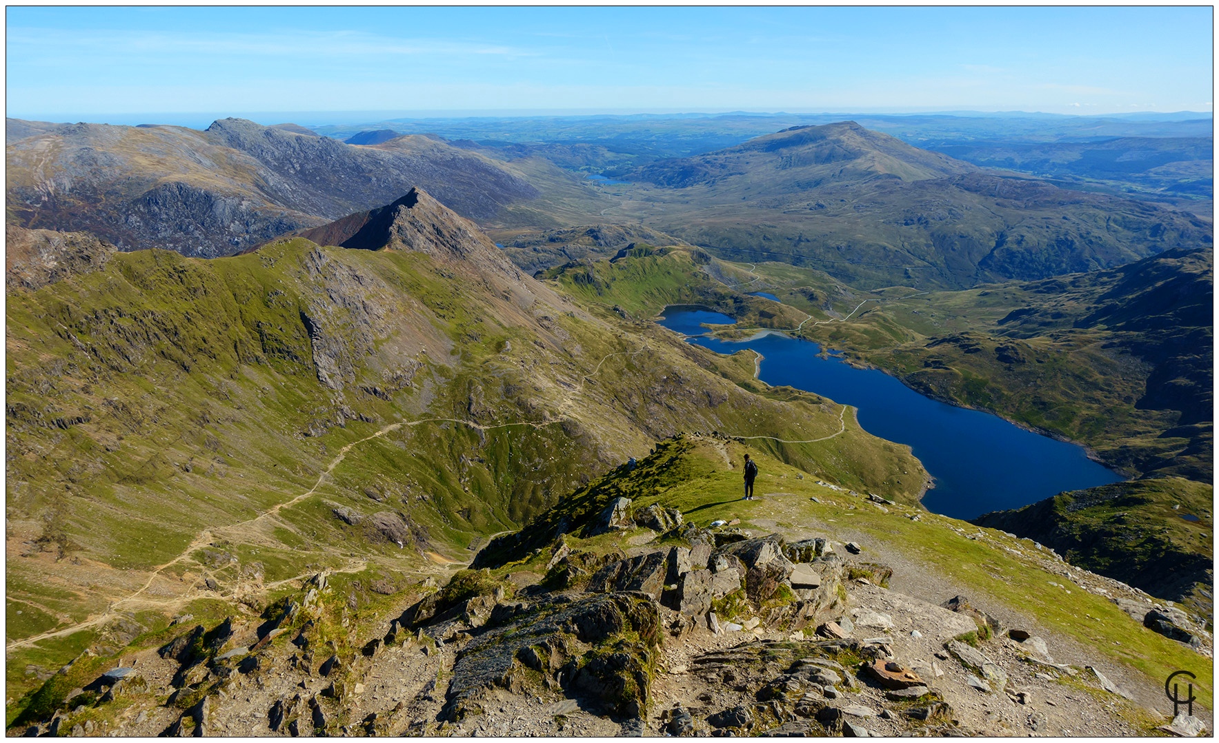 Der weite Weg auf den Snowdon Peak