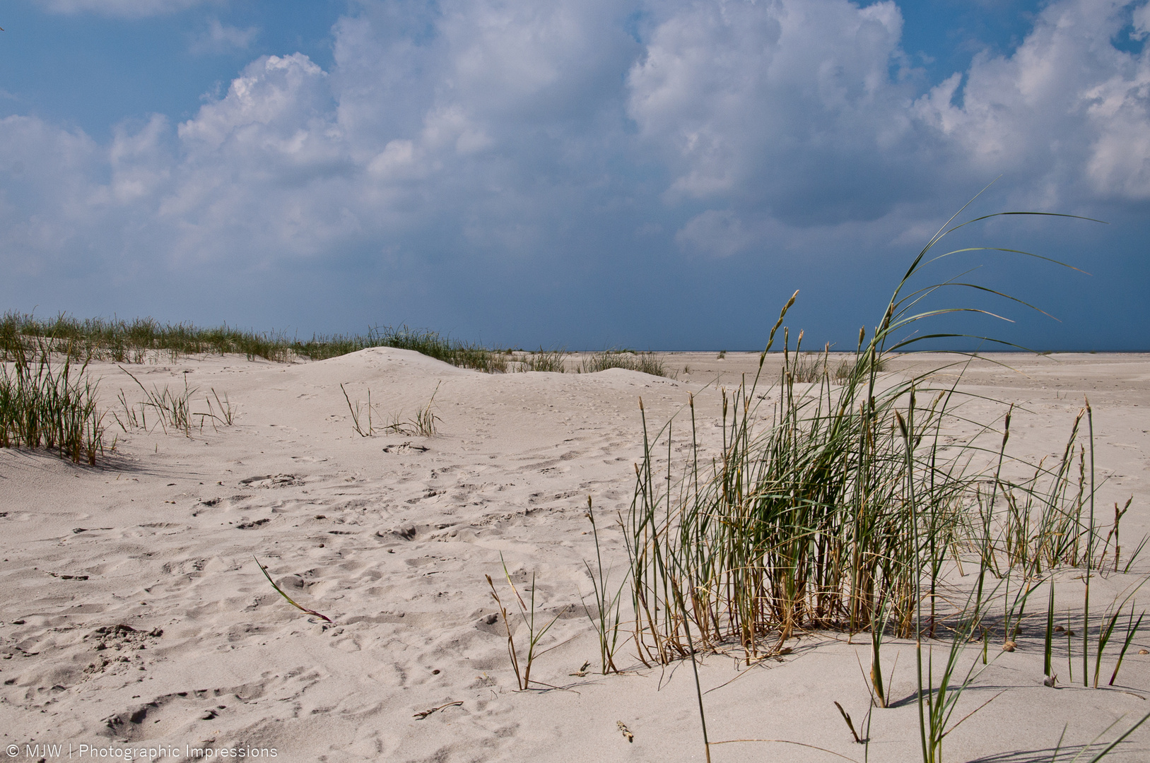 Der weite weiße Strand von Langeoog