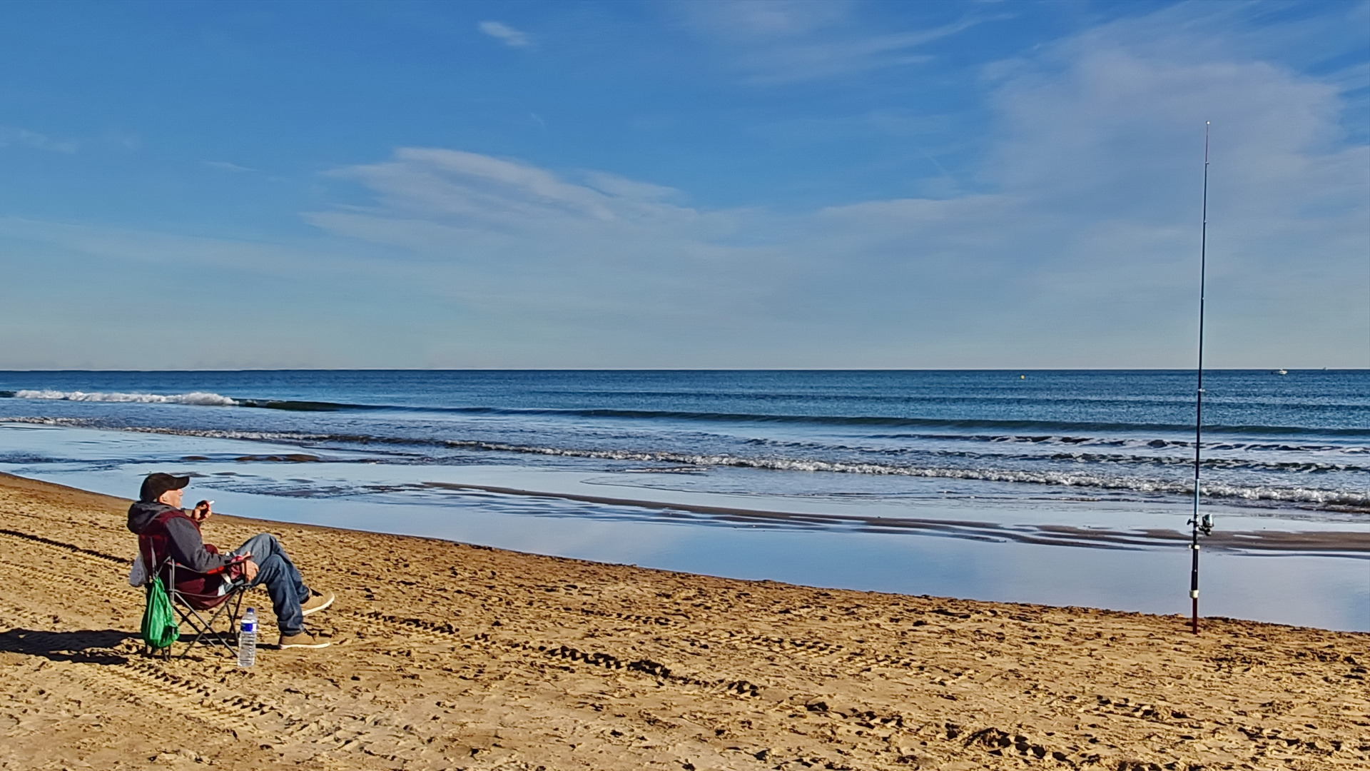 Der Wellenzähler am Meer