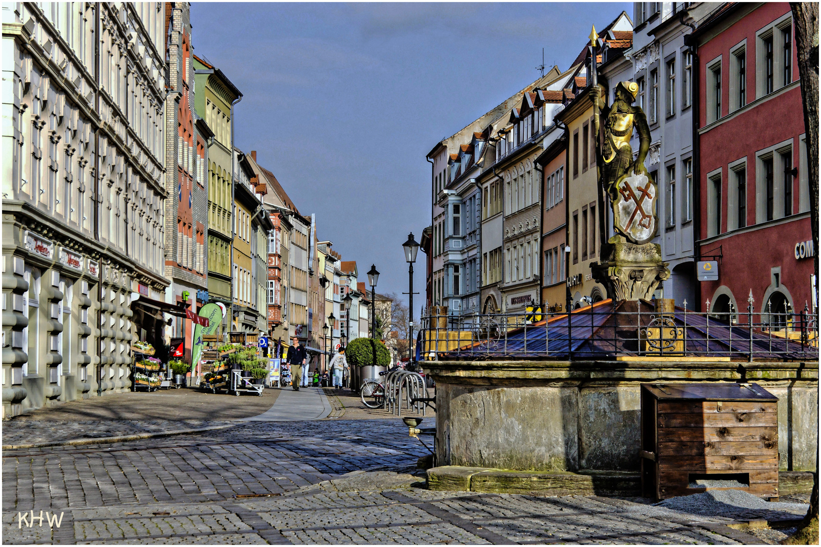 Der Wenzelsbrunnen am Marktplatz von Naumburg (Saale)