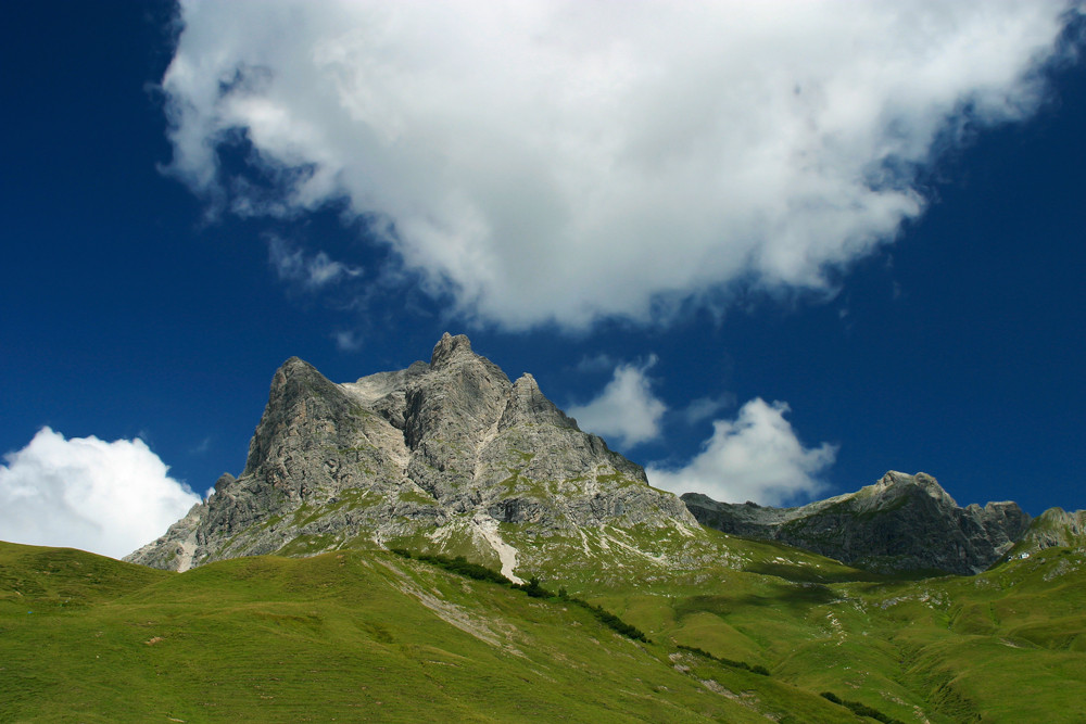 Der Widderstein am Hochtannenbergpass