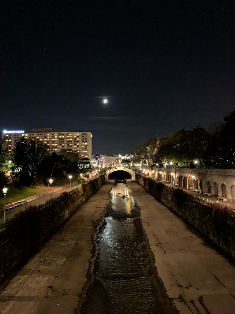 Der Wien Fluss am Stadtpark