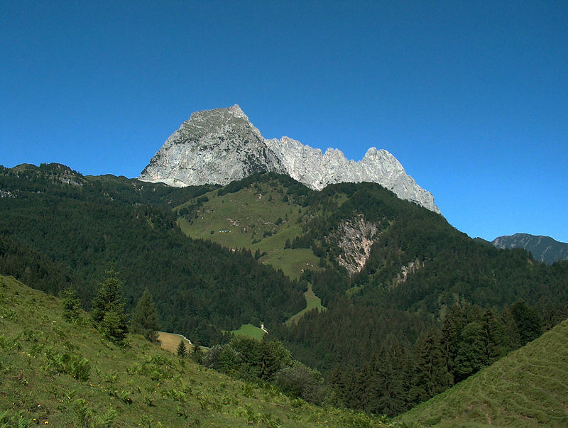 Der Wilde Kaiser in Tirol von hinten