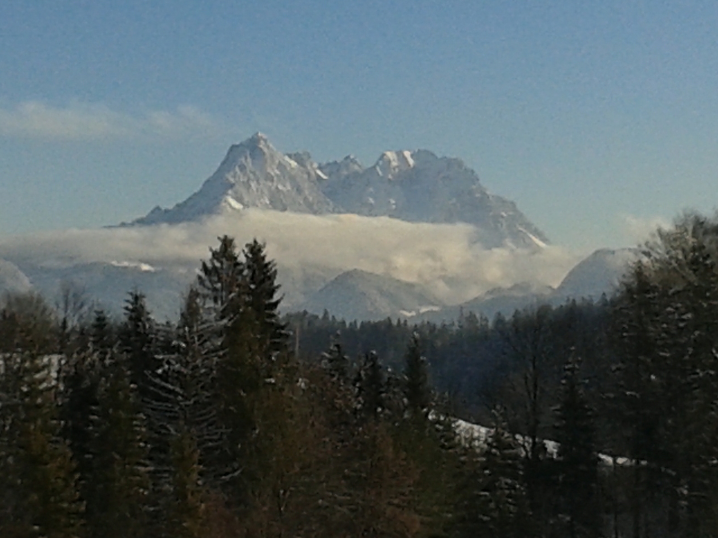 Der "Wilde Kaiser" in Tirol von meier Wohnung aus gesehen