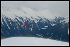 Der Wind bläst kräftig von der Seite