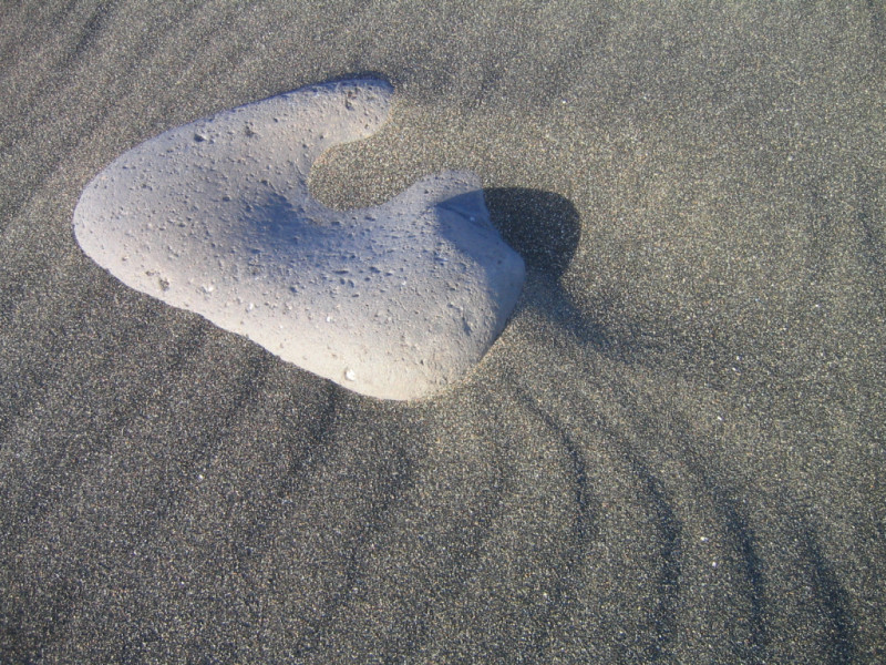 Der Wind spielt mit dem Sand..