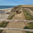 Der Wind und das Meer nagen an Dänemarks Küste