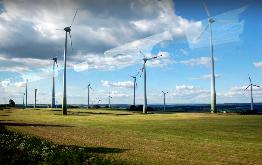 Der Windpark am Ochsenkopf