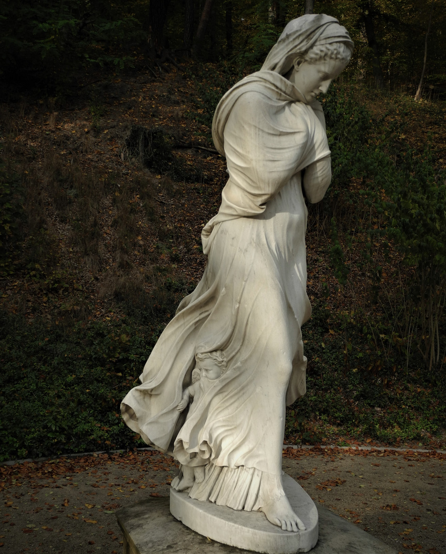 " Der Winter" 2 -  Marmorstatue, Joseph von Kopf