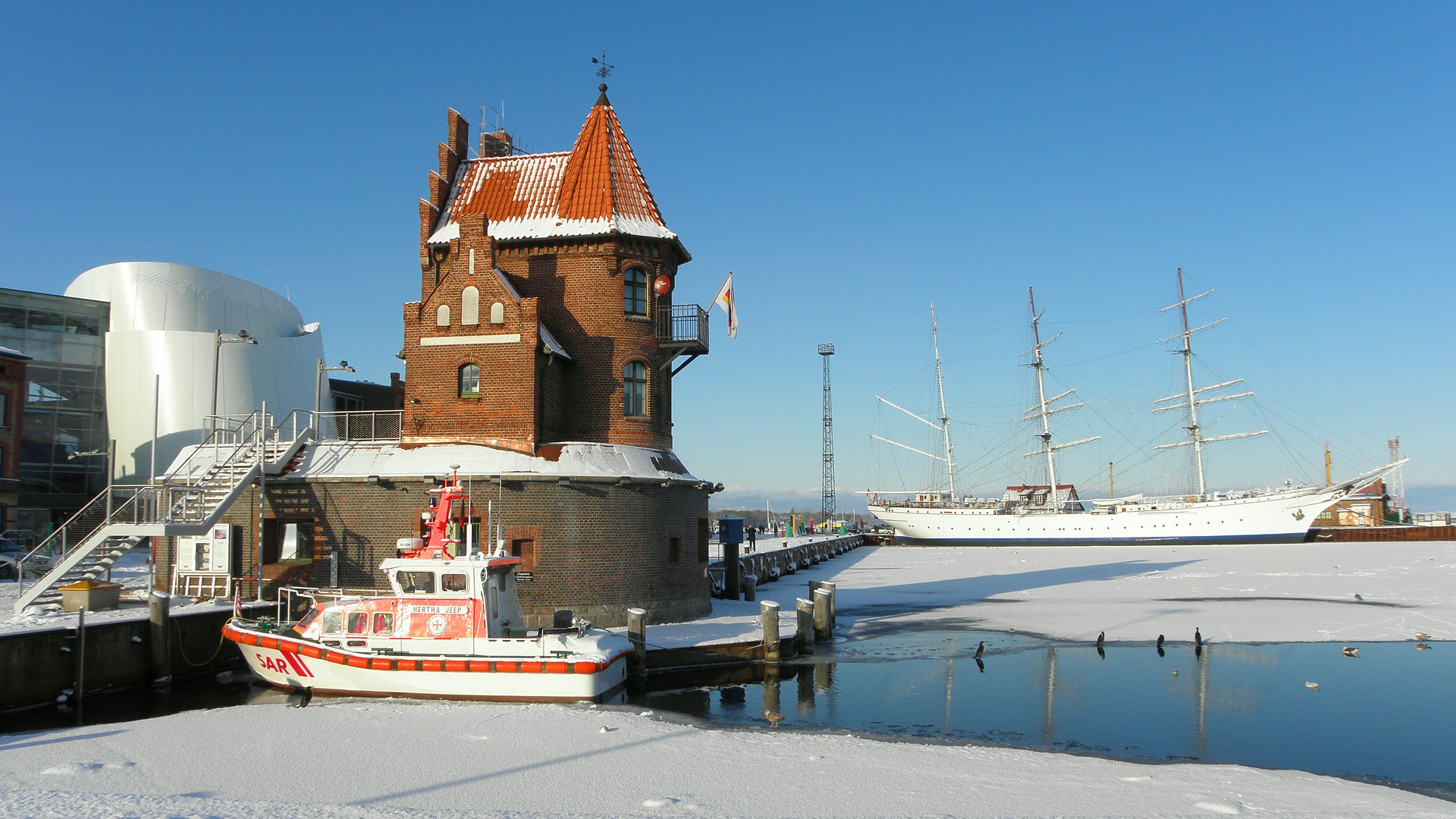Der Winter hat in Stralsund Einzug gehalten 2
