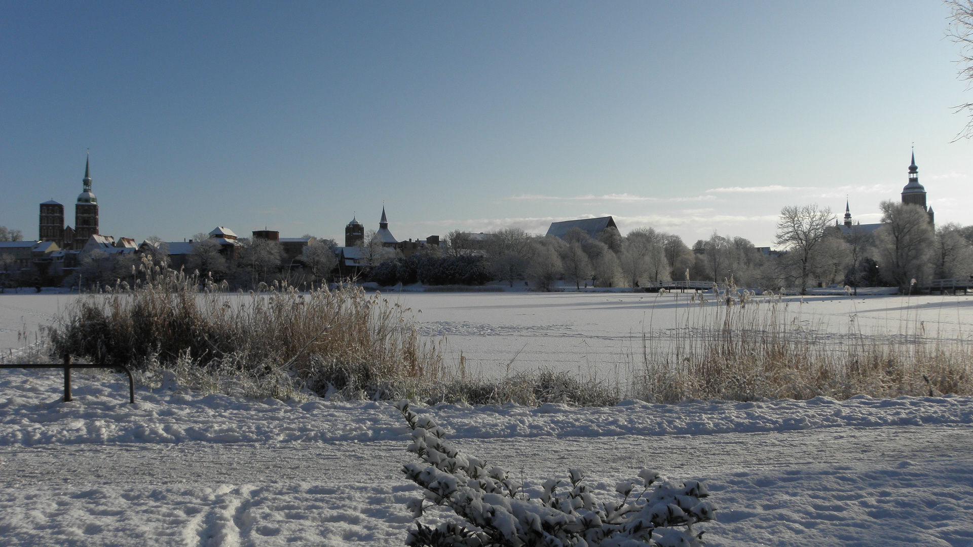 Der Winter hat in Stralsund Einzug gehalten