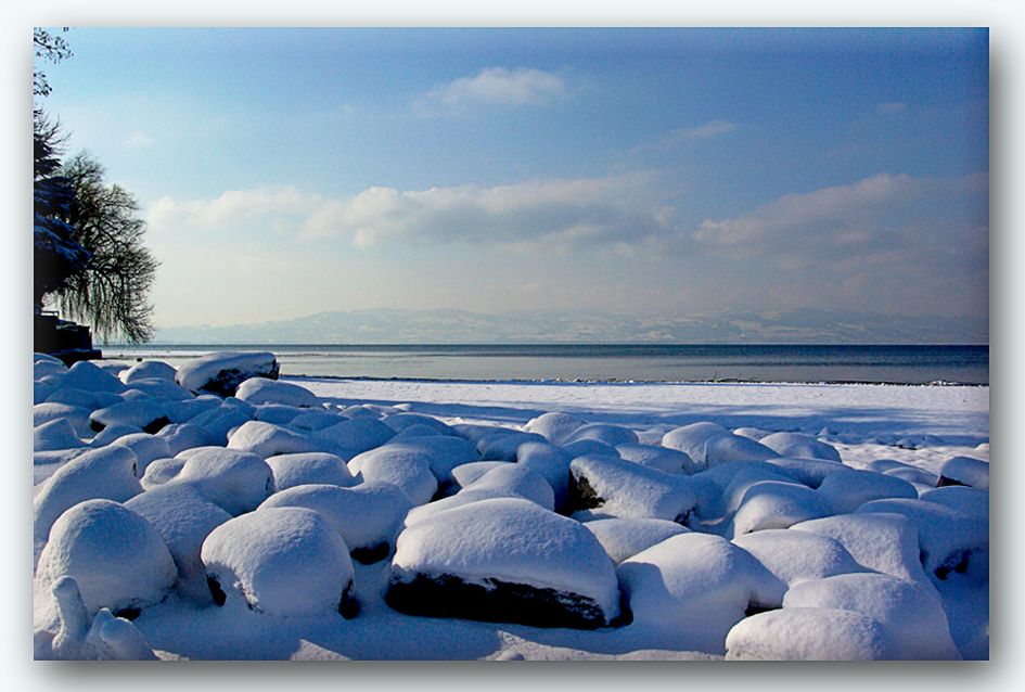 Der Winter kam zurück an den Bodensee