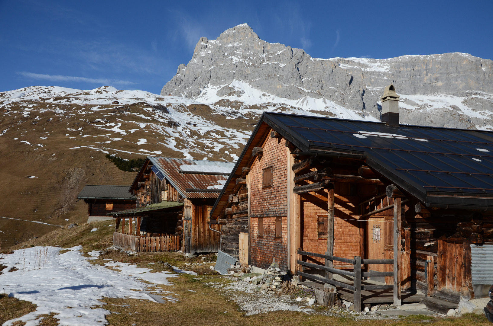 Der Winter lässt auf sich warten (Sulzfluh, Partnun)