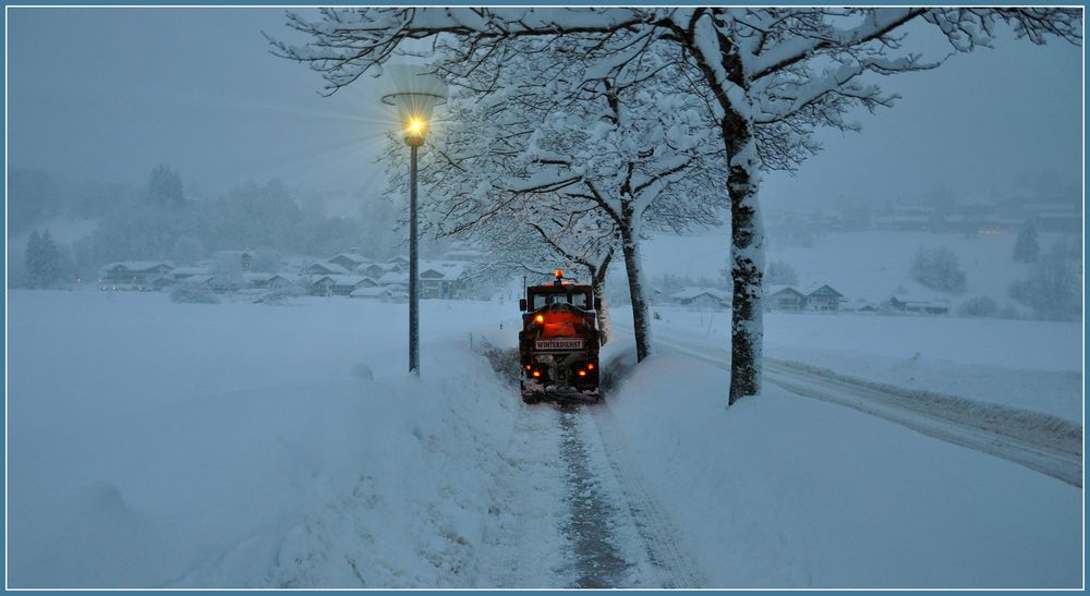 Der Winterdienst...