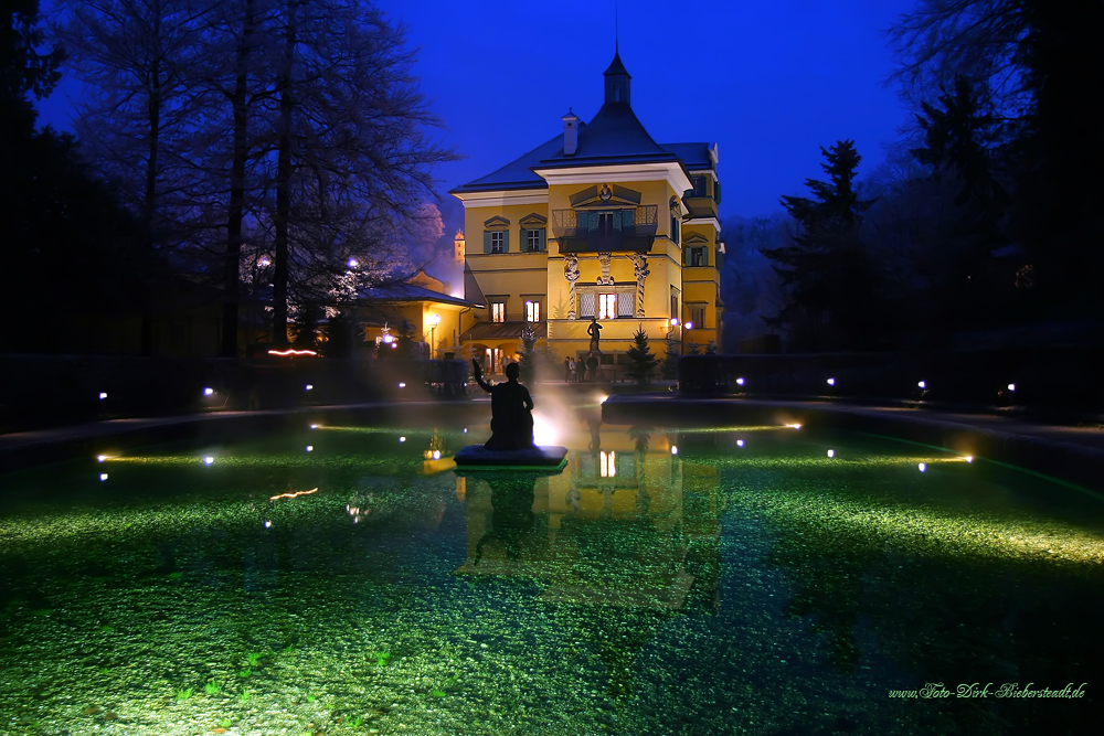 Der winterliche Fischweiher auf Schloss Hellbrunn :)