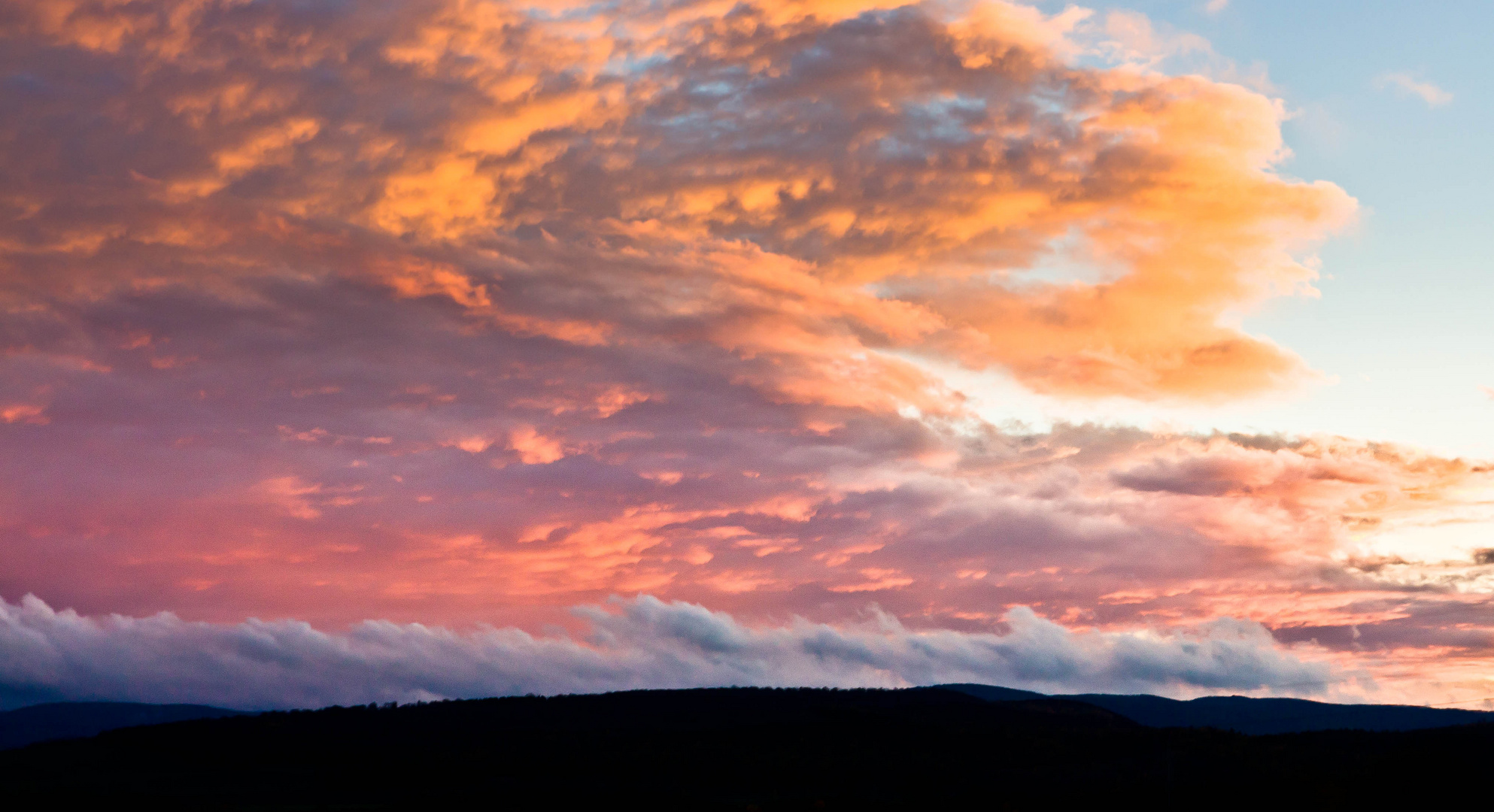 der wolkenhimmel über dem harz