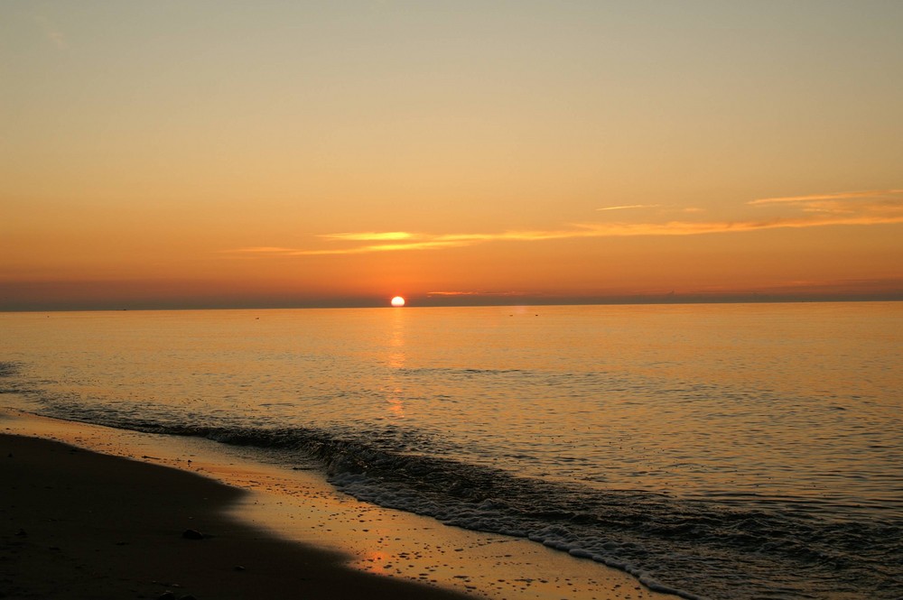 Der wunderschöne Sonnenuntergang