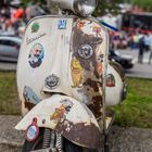 Der Zahn der Zeit veschont auch eine Vespa nicht... 